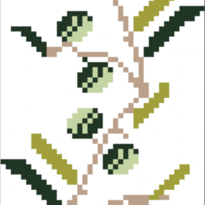 Olive Branch Tatreez Pattern for Roots of Resilience